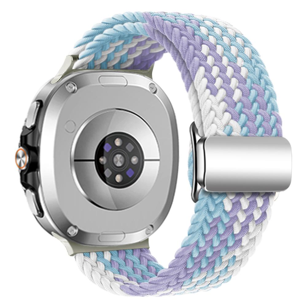 Wrist Strap for Samsung Galaxy Watch8 44mm/40mm/Watch8 Classic 46mm Magnetic Clasp Woven Nylon Watch Band