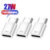 10-1Pcs IOS Female To Type C C Male Adapter PD27W Fast Charging High-speed Data Transfer Converters for IPhone 15 Pro Max Plus