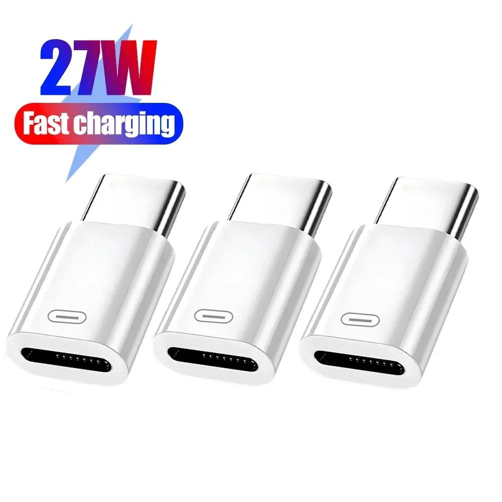 

10-1Pcs IOS Female To Type C C Male Adapter PD27W Fast Charging High-speed Data Transfer Converters for IPhone 15 Pro Max Plus