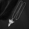 Halloween Gift Hip Hop Ins Style Titanium Steel Necklace Black Mamba Snake Pendant