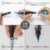 PENTEL Brush Pen Cartridge Art Brush Black XFR-101 (10 Pieces)