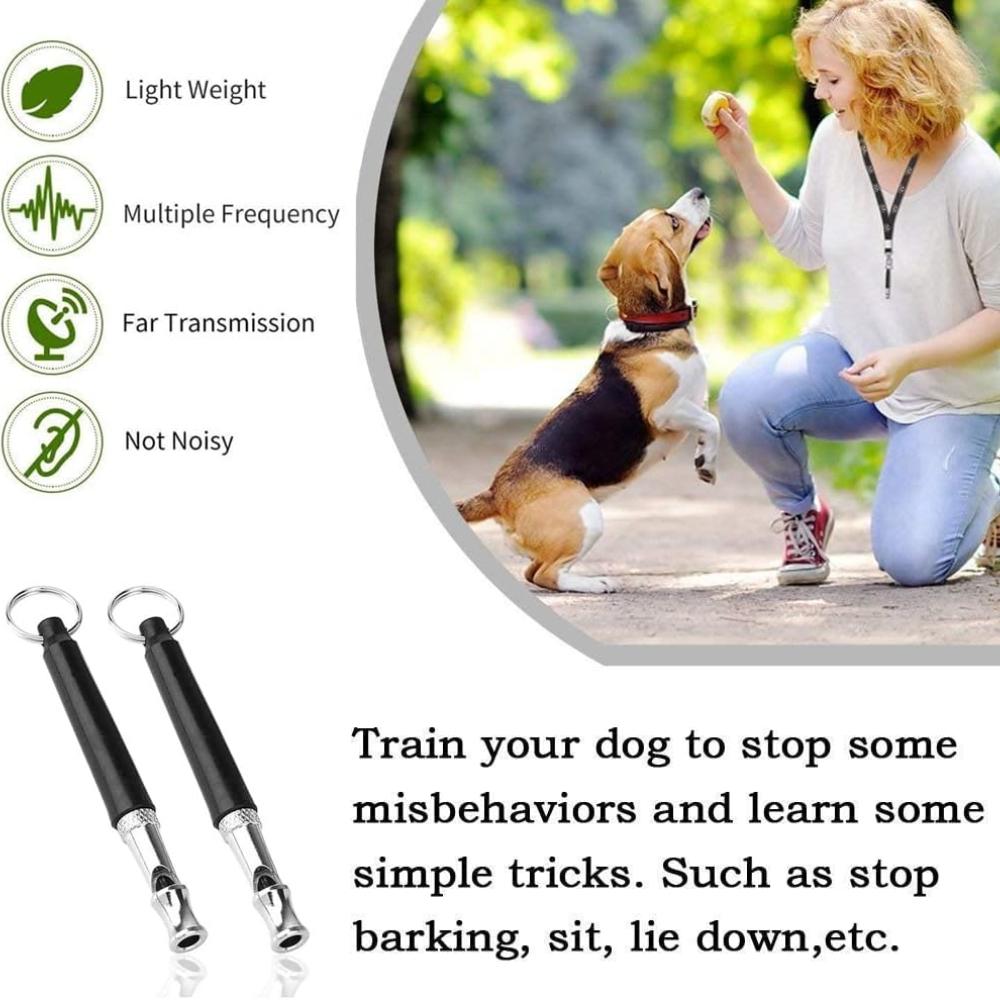 PILONG Dog Whistle, 2023 New 2PCS Ultrasonic Dog Whistle To Stop Barking Neighbors Dog, Professional Adjustable Silent Dog Whistle Training Tools for