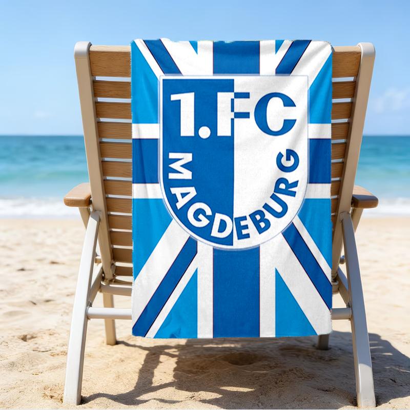 Magdeburg Flames Beach Towel - Soft, Absorbent Microfiber, Lightweight, Ideal for The Beach, Parties, Travel, Camping Fan Gifts