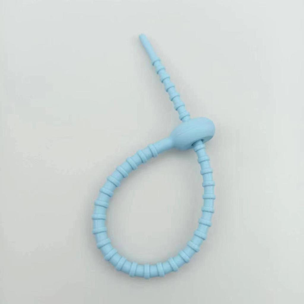 Tadpole Silikon-Kabelbinder: Bunte Schlüsselanhänger-Accessoires und -Bänder für DIY-Pakete