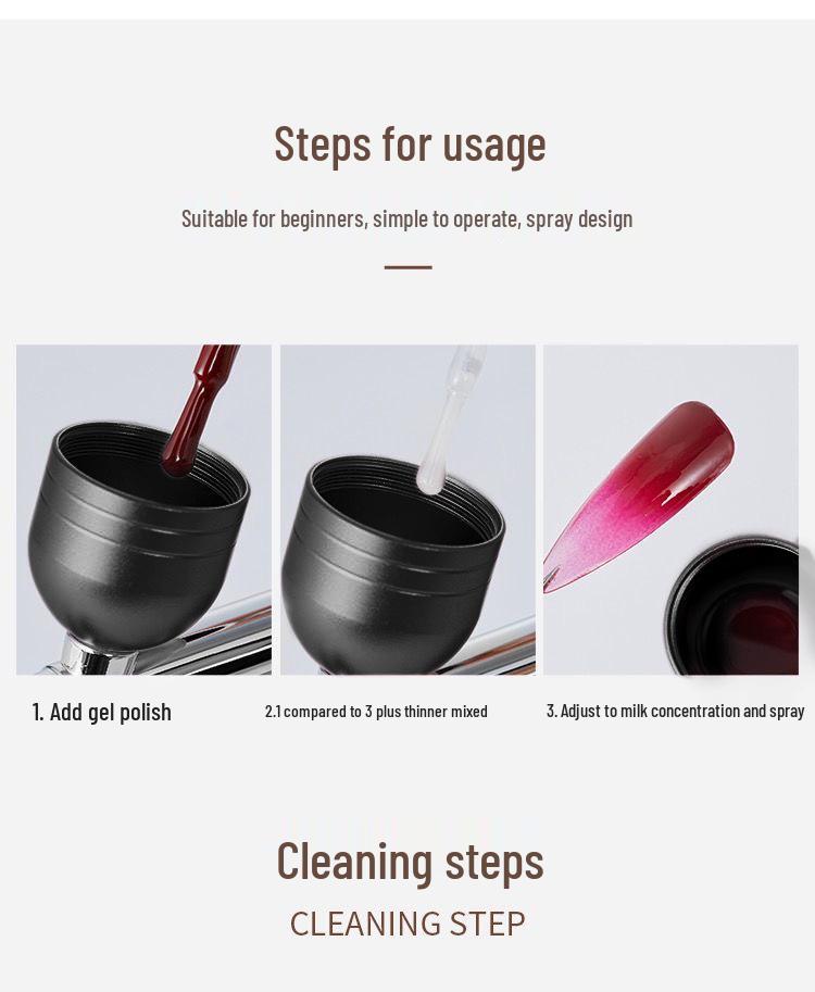 Portable Oxygen Injector Facial & Nail Art Airbrush for Hydration and Essence Spray