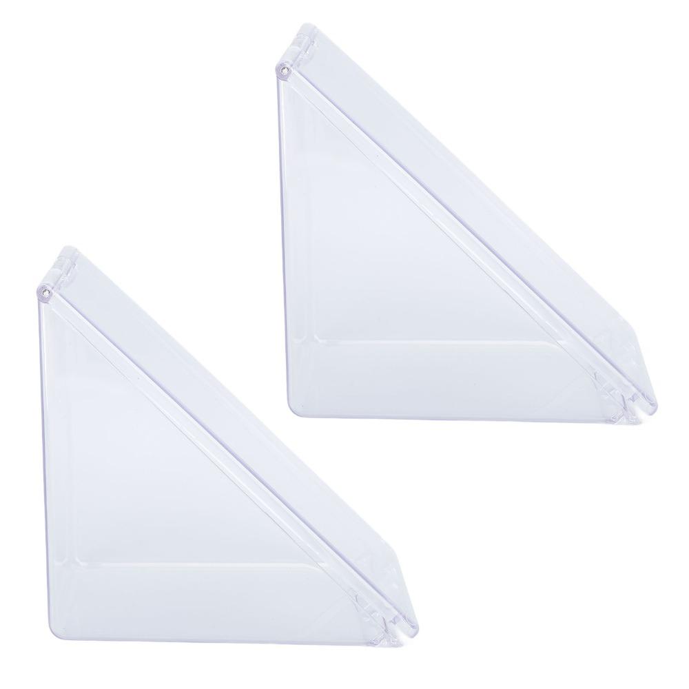 2 Stück ABS-Material Sandwich-Aufbewahrungsbox Klare Transparente Sandwich-Aufbewahrungsbox Für Zuhause Bento