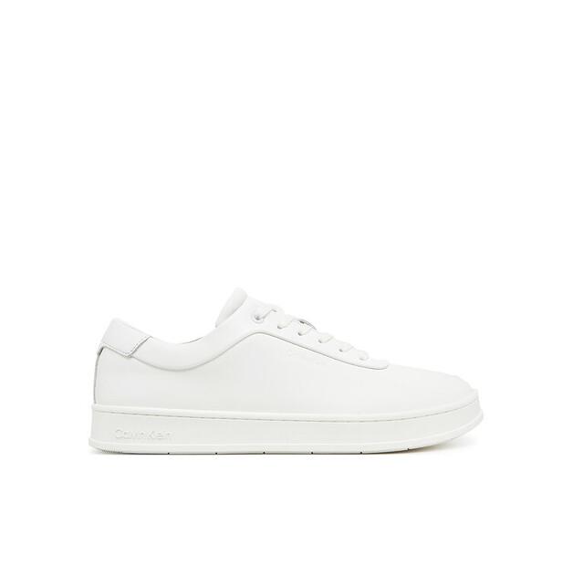 Men's Calvin Klein Low Top Lace Up Oxford Rubb Lth Hm0hm01708 White
