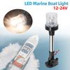 6 / 9 / 12 Inch 12V24V LED Marine Boat Light Navigation Signals Light White Fold Down Anchor Lights Pontoon Lamp for Boat Yacht