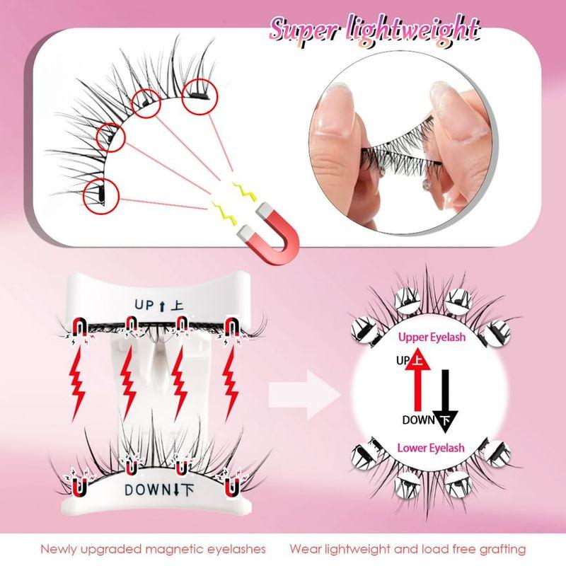 Lashie - Magnetic Multipack False Eyelashes with Tweezers