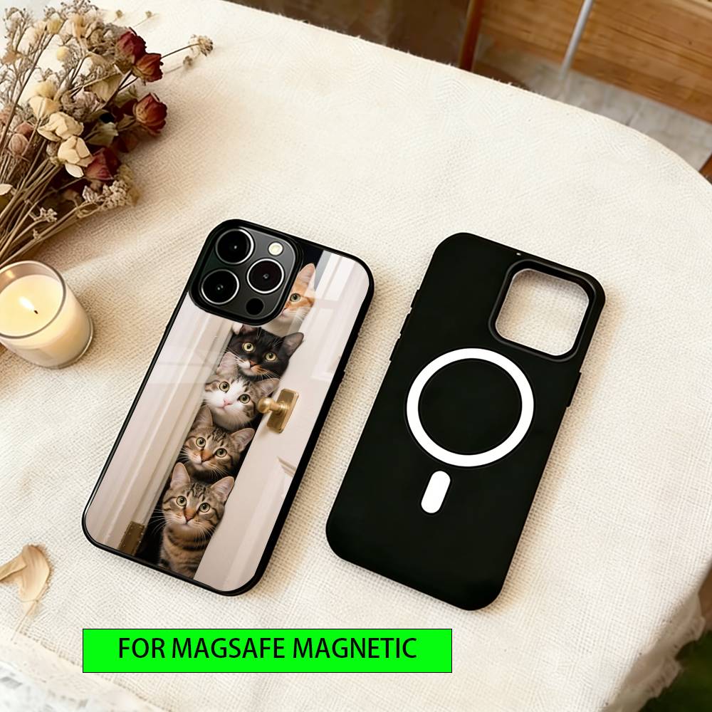 

The Cat Crew Phone Case For iPhone17,16,15,14,13,12,11 Plus,Pro Magnetic with Magsafe Wireless Charging iPhone11