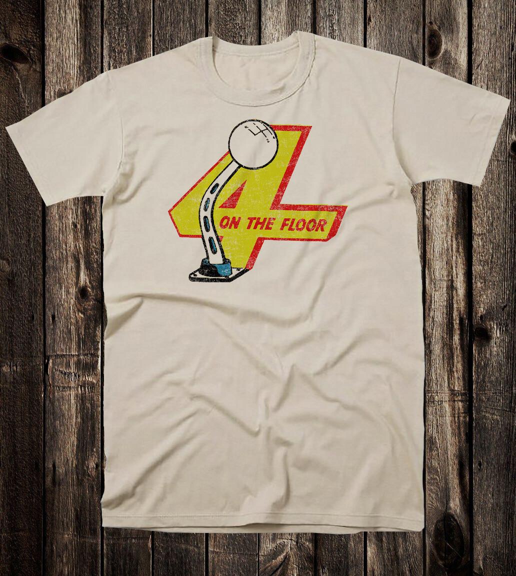 Hot Rod Tee T Shirt Drag Race Racing Speed Shop 4 On The Floor Hurst Shifter XXL