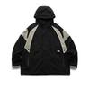 FORN3 Unisex Retro Hooded Windbreaker: Spring/Autumn Color Block Patchwork Jacket N354