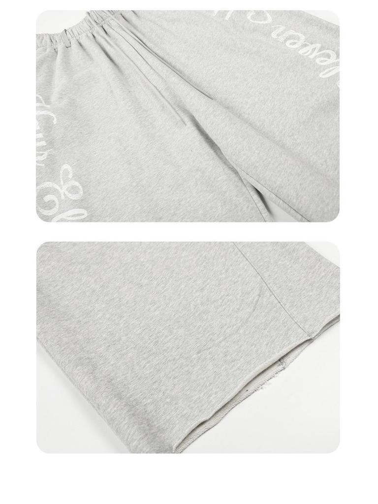 Yongfang Unisex Amerikansk-stil Trendy Sweatpants: Løstsiddende, Jazz Hip Hop Bogtryk, Afslappet Lige & Vide Ben.