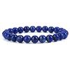 8mm Tiger Eye Crystal & Agate Beaded Bracelet - Handmade Elastic String