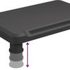 Monitor Stand Black 38 x 24 x 10.5 cm
