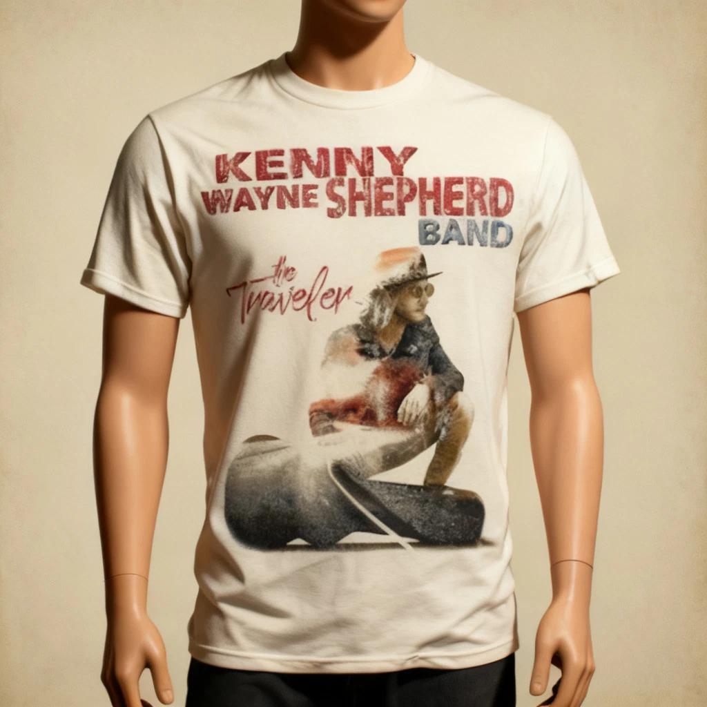 Vtg Kenny Wayne Shepherd THE TRAVELER Cotton White Unisex All Size Shirt NWT S