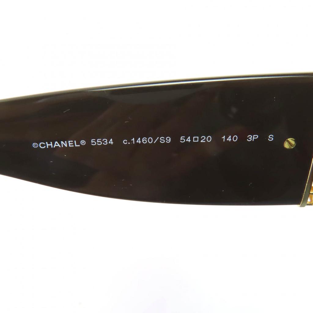 Excellent CHANEL Sunglasses Rectangle Shape Current Product COCO Mark Women 5534 Used