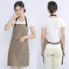 Women's Canvas Work Apron - Waitress, Baking, Milk Tea Shop Style