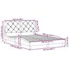 VidaXL Bed Frames Without Mattress Black 120x200 Cm Fabric 3310589