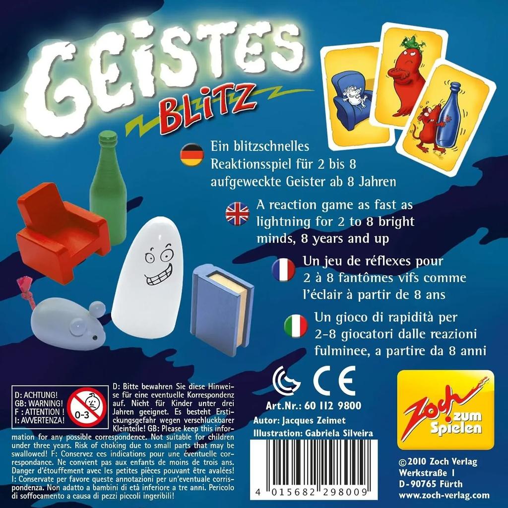 Geistes Ghost Blitz Zoch Verlag Board Game Family Card Games