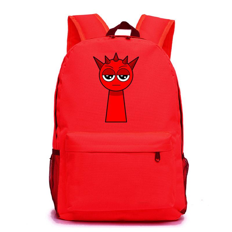 

Sprunki rhythm box fun printing backpack light college style fashion school bag for primary and secondary school students No specification