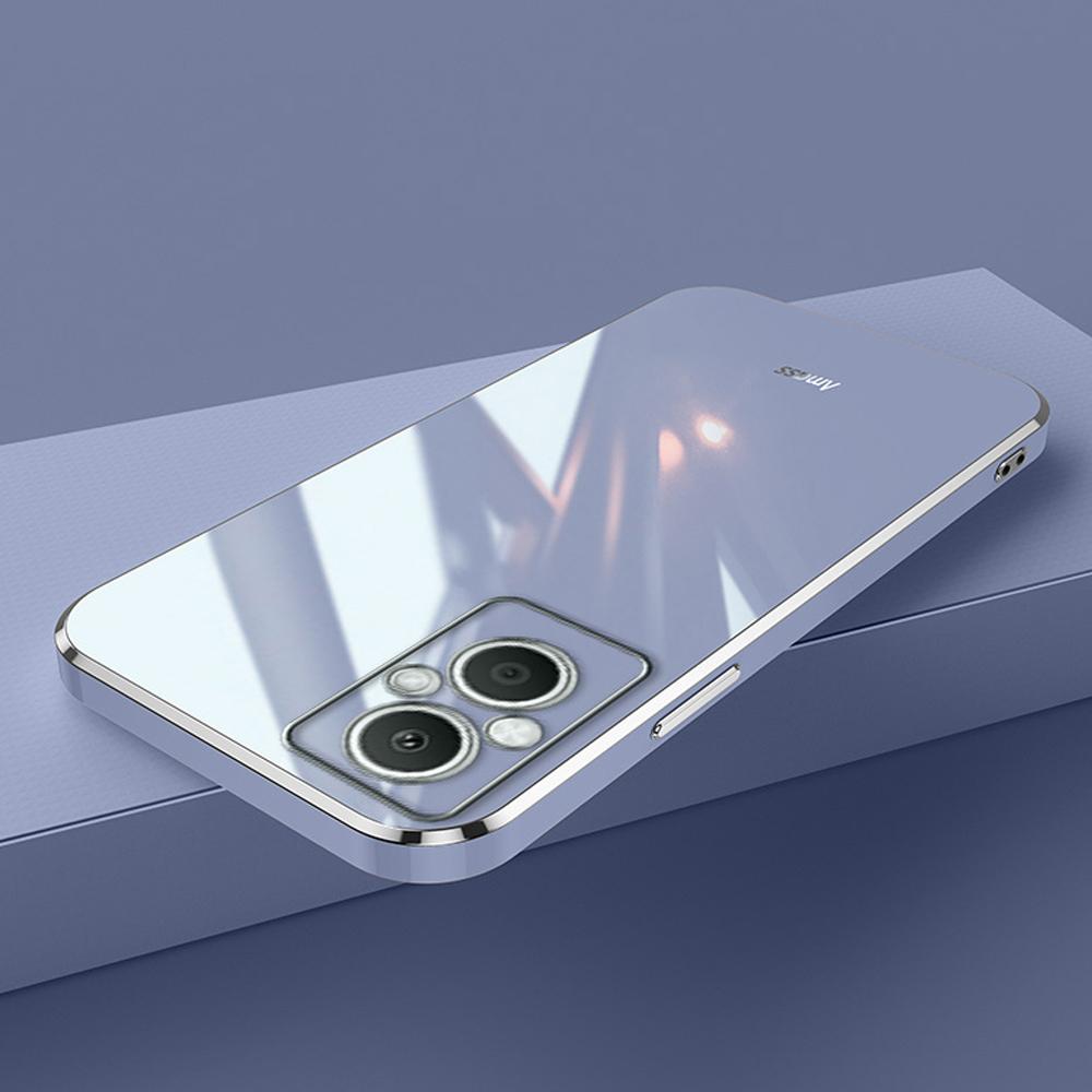 For OnePlus Nord N20 5G Case Luxury Square Plating OPPO Reno 7z 7 8 Lite F21Pro Phone Case ShockProof Silicone Back Cover Fundas