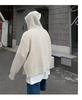 Men's High-Grade Hooded Cardigan - Lightweight Knitted Sweater, Sun-Protective, Hollow Design for Couples.