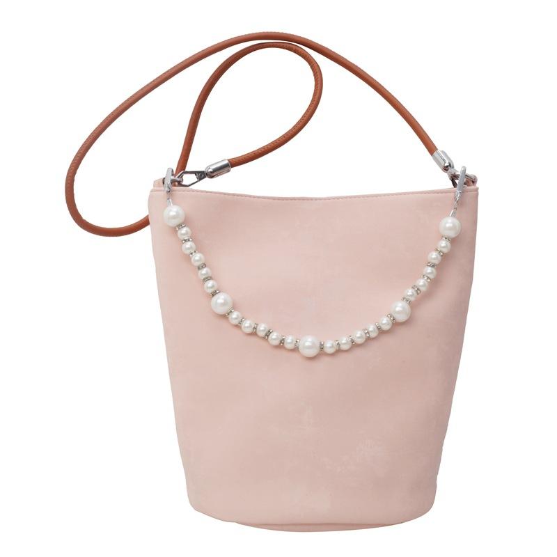 Popular fashion small bag women's new trendy fashion texture pearl handbag crossbody bucket bag