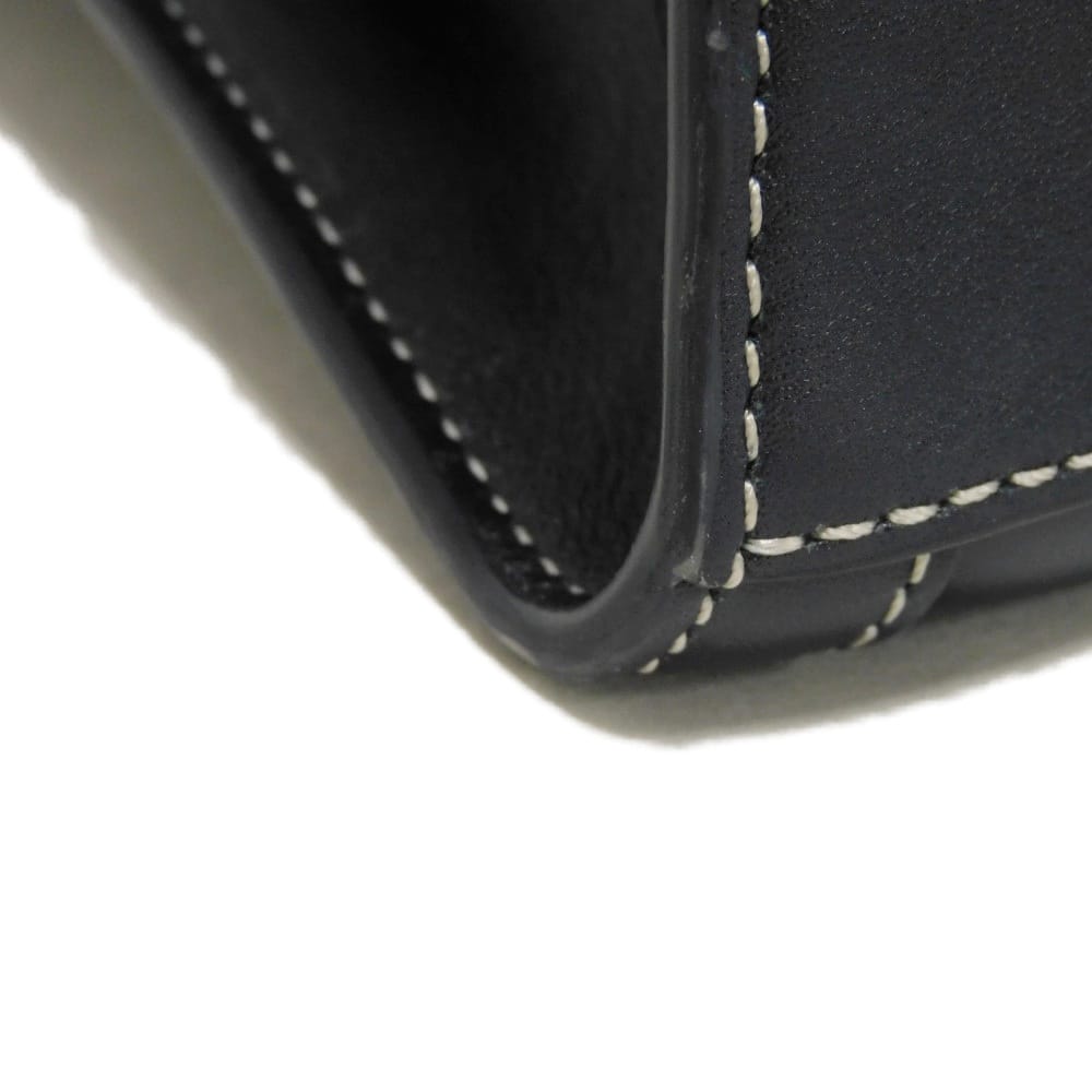 Used Walker Large Canvas Satchel (10833) and Navy Calfskin 2-Way Shoulder Bag (7924) with Double T Logo in Natural,