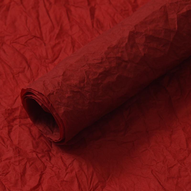 

5 листов/пакет Бумага для цветов в складку Для упаковки цветов своими руками Упаковочная бумага для букетов Упаковка для подарков 56x56см вино красного