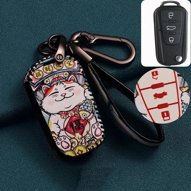 For MG ZS GT GS EV MG5 6 7 EZS HS EHS Roewe RX5 Rongwei Rx5plus Leather Key Sets MG Key Chains Accessories
