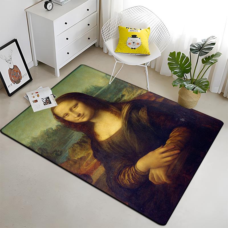 Famous Paintings Art Printed Carpet for Living Room Large Area Rug Soft Carpet Home Decoration Mats Boho Rugs Dropshipping
