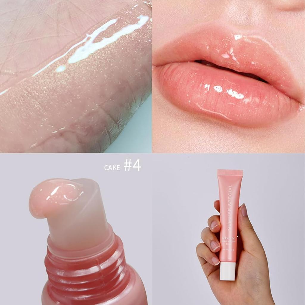 Butter Lip Balm Set, Instant Moisture and Hydration, Long-lasting Hydrating Non-Sticky Lip Gloss, Care and Soften Dry Lips , 4 Pcs