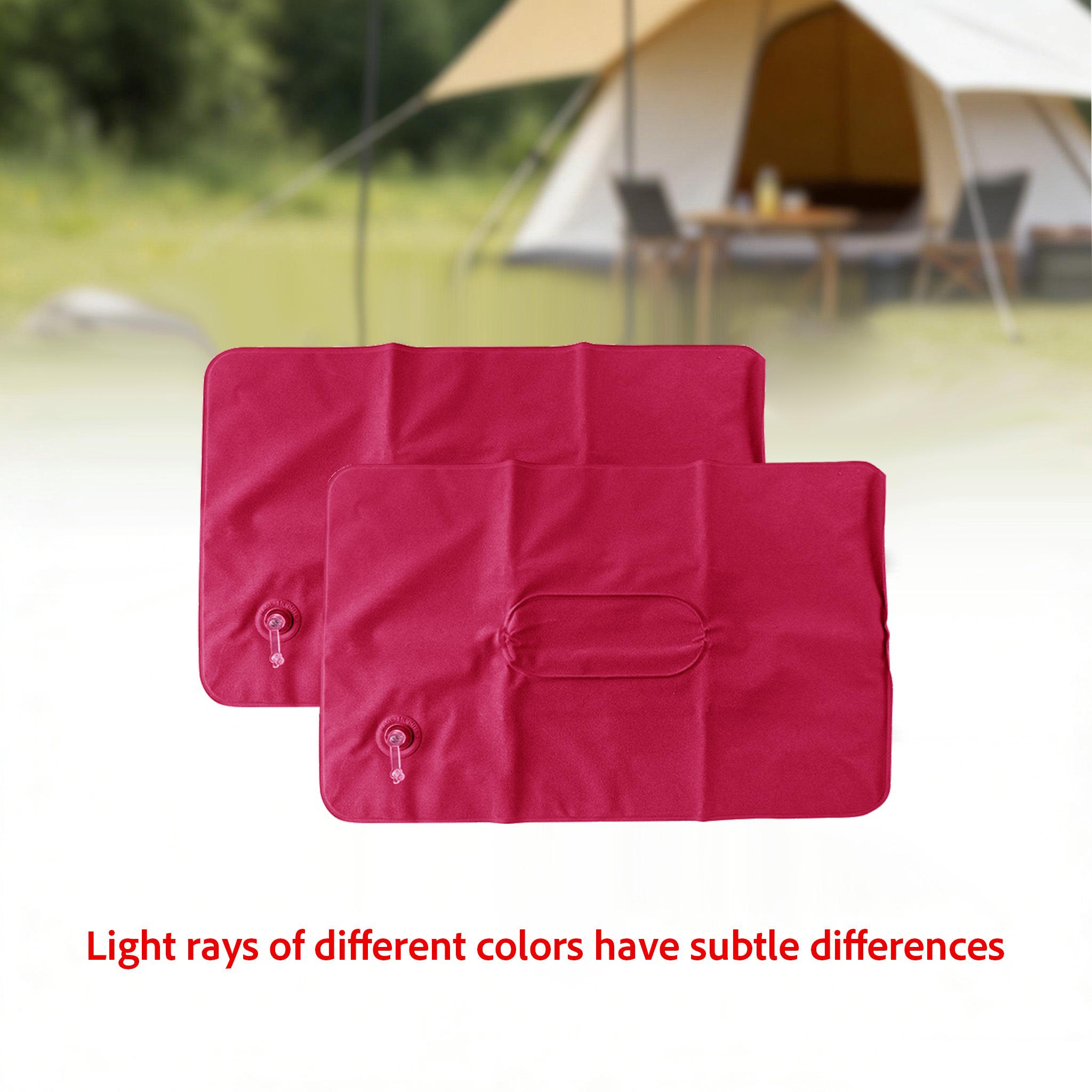 2Pcs Inflatable Travel Pillow, Portable Ultra-Light Inflatable Camping Pillow With Neck And Waist Support, Washable Inflatable Pillow, Suitable