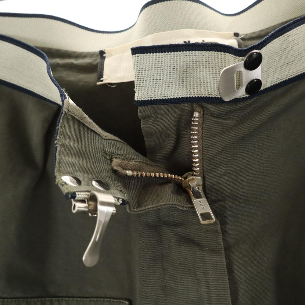 Marni Made In Portugal Cropped Length Saruel Pants 40 Khaki Women Used