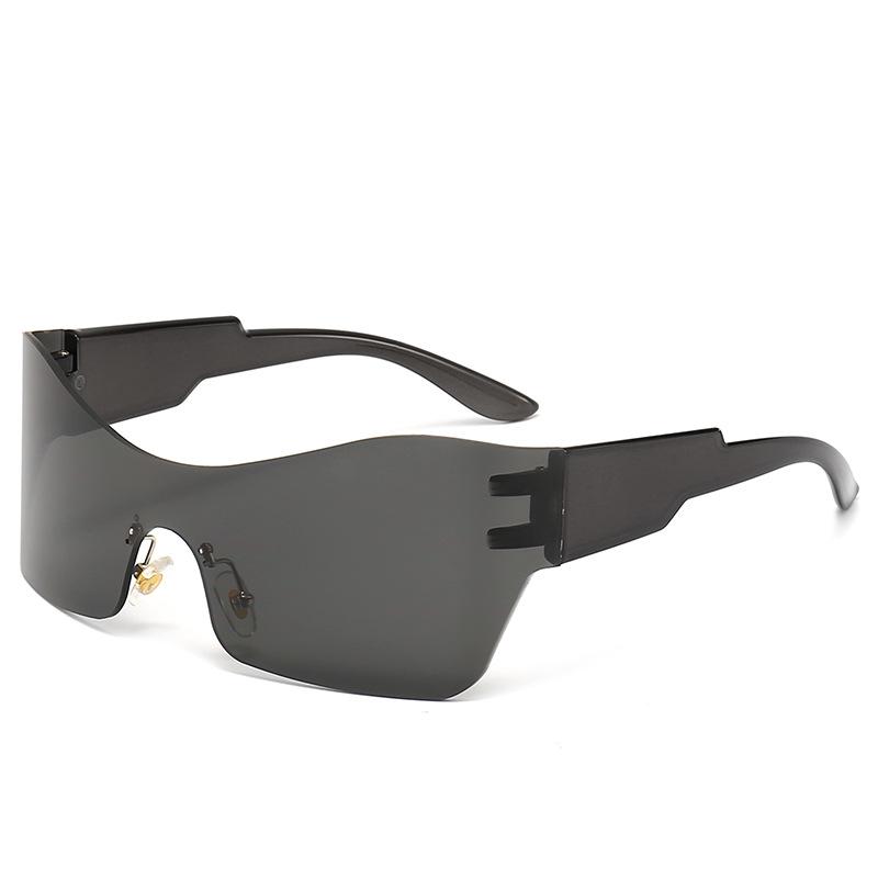 Y2K Large Frame Sunglasses UV400 Protection Women Sports Glasses for Cycling Outdoor Activities