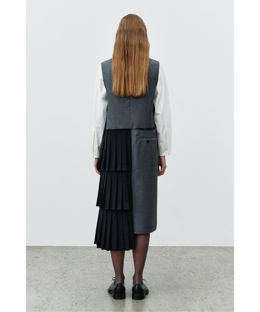Recorde Pleats Layered Sleeveless Dress Rqdaa25540Gyx