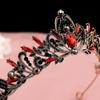 Zinc Zinc Alloy Queen Rhinestone Baroque Women Hair Accessories Tiara Bride Crown Korean Style Headband