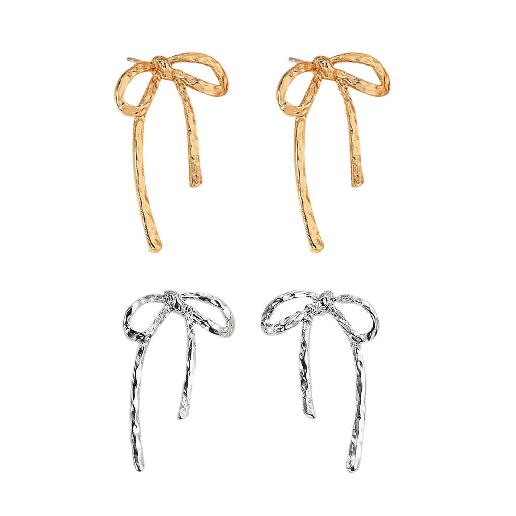 Módní náušnice s puzetkami, náušnice s mašličkou, puzetové náušnice, pohodlné náušnice s puzetou, přívěsek do ucha, slitinový materiál pro milovníka módy