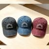 STAY GOLDEN Rising Sun Semicircle Embroidered Baseball Cap Washed Retro Men's and Women's Casual Shade Daddy Hat