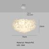 Nordic Italian Design Modern Bedroom Lamp Petals Warm and Romantic Ins Net Red Ceiling Lamp Romantic Girl LED Room Decoration