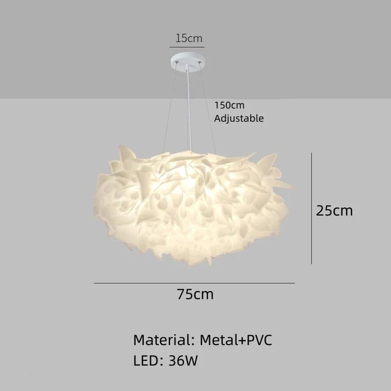 Nordic Italian Design Modern Bedroom Lamp Petals Warm and Romantic Ins Net Red Ceiling Lamp Romantic Girl LED Room Decoration