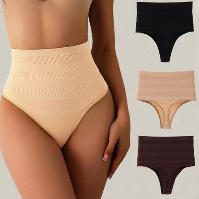 Bauchkontrolle Shapewear Höschen Damen Bauchformer Hohe Taille Nahtloser Tanga Atmungsaktiv Abnehmen Weibliche Body Shaper Unterwäsche