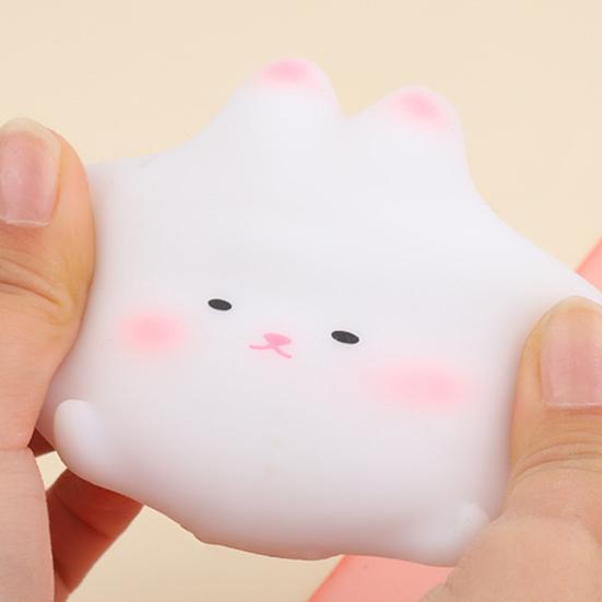 Stress Relief Toy Flexible Quick Rebound Lovely White Bunny Pinch Toys