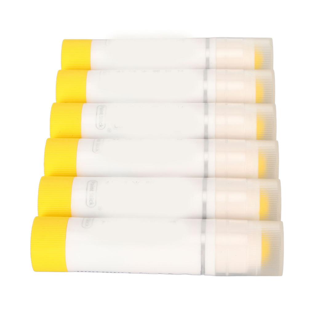 6Pcs Paint Sticks Quick Drying Washable Vibrant Pure Color Easy to Use Paint Pens for Coloring Painting Doodle Yellow