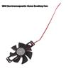 1Pc Black Dc 18V Induction Cooker Cooling Fan Plastic Brushless Fan Cooling Fan