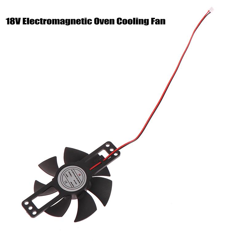 1Pc Black Dc 18V Induction Cooker Cooling Fan Plastic Brushless Fan Cooling Fan