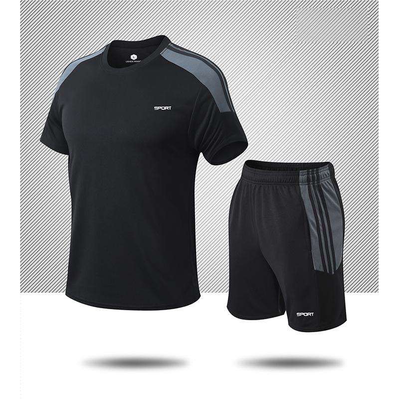 Sports Jersey De Basketball Uniform for Men Breathable Short Sleeve Outdoor Football Uniforms 2pcs Set Gym Suit Running Dry Fit