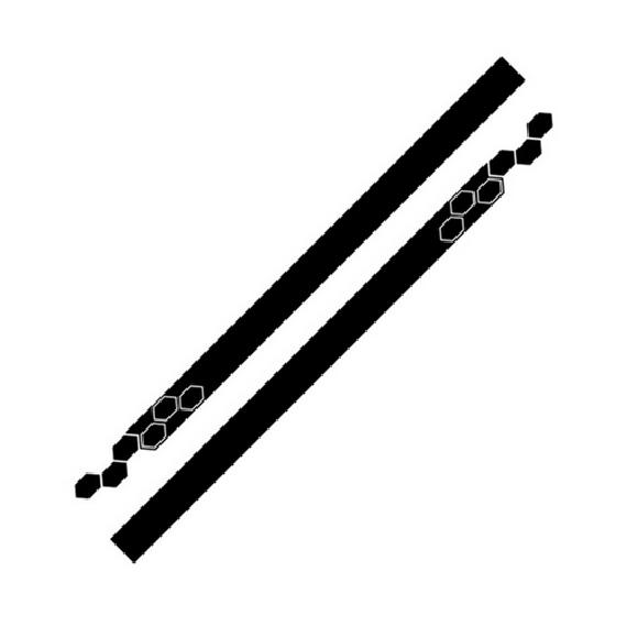 5Pcs Car Side Body Vinyl Decal Sticker Sports Racing Stripe Hood Mirror Decals