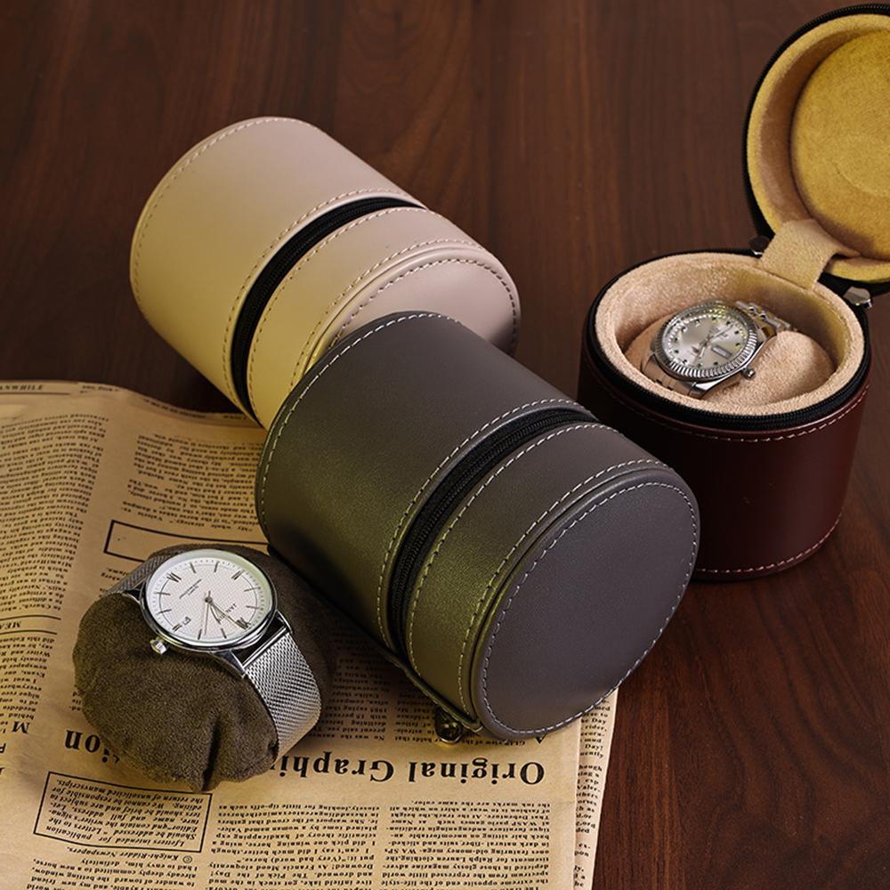 Multifunctional Fashion Watch Boxes Travel Portable Bag PU Leather Watch Box Jewelry Gift Storage Display Zipper Packaging Box